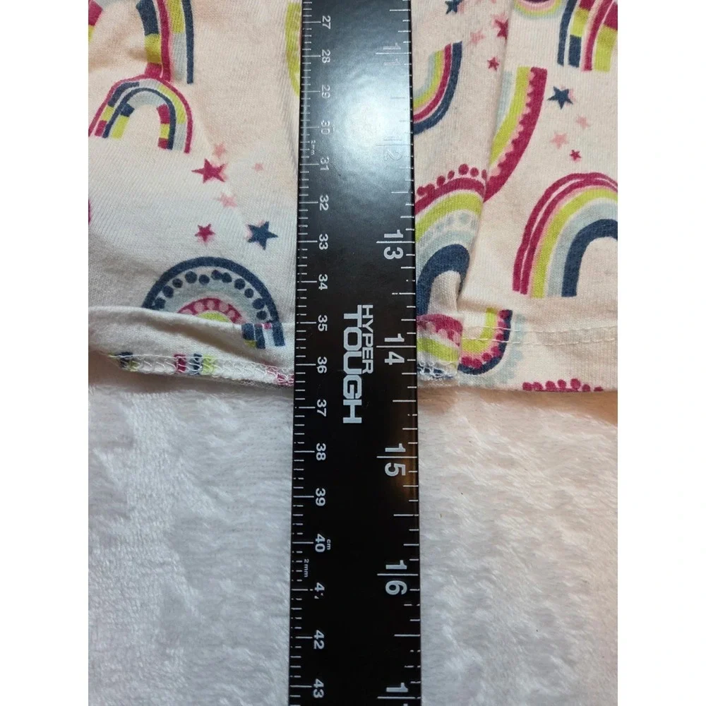 306. Kidtopia Baby Girls Rainbow Print Long Sleeve Dress 18M Multicolor